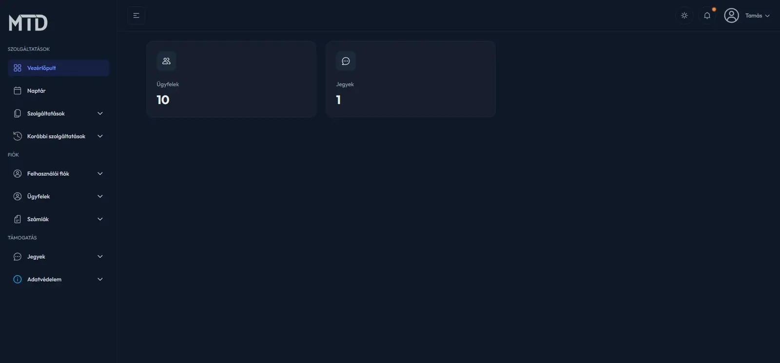 MTDev Admin referencia