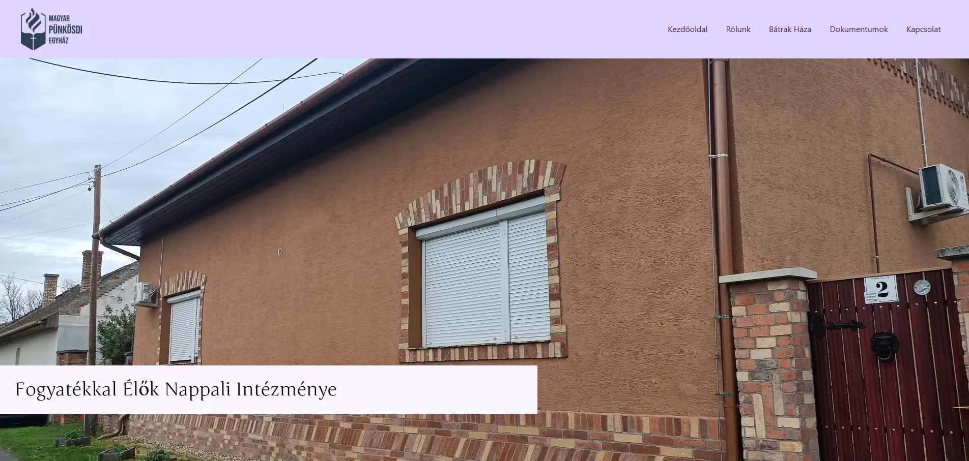 Weboldal készítés referencia - Bátrak Háza Támogatott Lakhatás